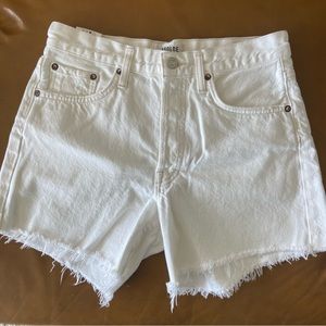 AGOLDE  Parker Long Loose Shorts sz 25 / white